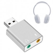 Внешняя звуковая карта Адаптер (переходник) USB to Sound Card