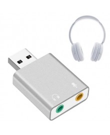 Внешняя звуковая карта Адаптер (переходник) USB to Sound Card