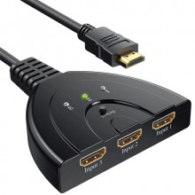 Сплиттер HDMI switch из 3 х в 1 порт switch переключатель коммутатор свитч.