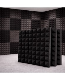 Акустическая панель 50см*50см*5см Tauren "Пирамида" Графит