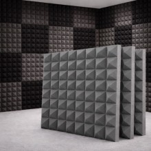 Акустическая панель 50см*50см*5см Tauren "Пирамида" Серый