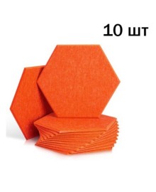Акустическая панель 25см*30см*1см Tauren "6-угольник" Оранжевая Акустическая панель 25см*30см*1см Tauren "6-угольник" Оранжевая