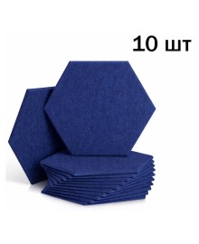 Акустическая панель 25см*30см*1см Tauren "6-угольник" Темно-синяя
