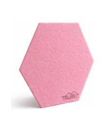 Акустическая панель 25см*30см*1см Tauren "6-угольник" Розовая