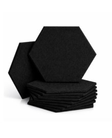 Акустическая панель 25см*30см*1см Tauren "6-угольник" Черная