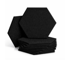 Акустическая панель 25см*30см*1см Tauren "6-угольник" Черная
