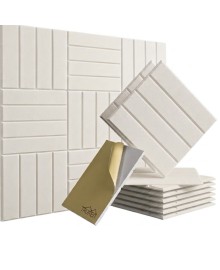 Акустическая панель Бежевая Tauren Stripe 3D (30×30×1 см, самоклеящиеся) Акустическая панель Бежевая Tauren Stripe 3D (30×30×1 см, самоклеящиеся)
