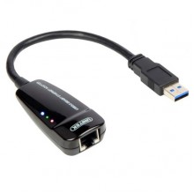 Адаптер (переходник) USB 3.0 to LAN 10/100/1000, Unitek Y-3461. Конвертер