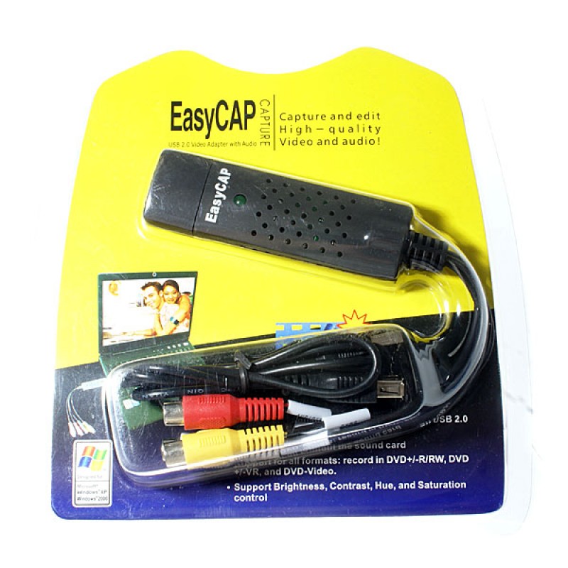 Адаптер (переходник) USB  Easy cap. Плата видеозахвата. 