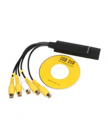 Плата видеозахвата. Адаптер (переходник) USB Easy cap 4-channel