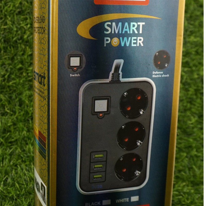 Сетевой фильтр удлинитель с таймером Smart Power SM03