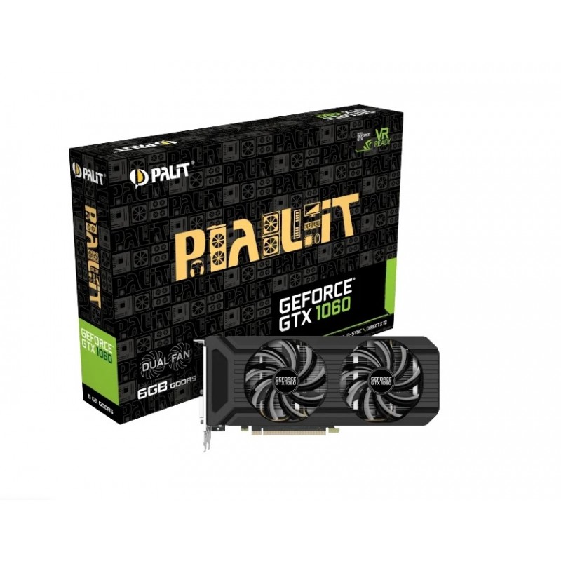 Видеокарта Palit GeForce GTX1060 Dual 6144Mb